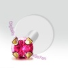 Pink Sapphire BioFlex Tragus Stud with Bioflex Stem Petite